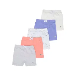 MiArcus Kids Pack of 5 Conversational Printed Cotton Shorts-picture-48