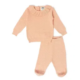 MiArcus Kids Peach Cotton Regular Fit Full Sleeves Top Set-picture-32