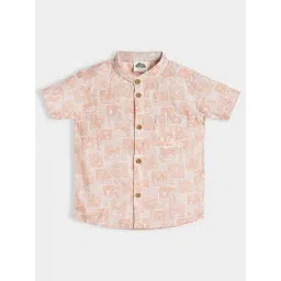 MiArcus Kids Peach Printed Shirt-picture-34