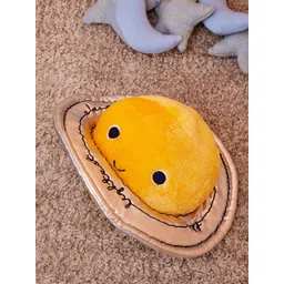 MiArcus Kids Yellow & Silver-Toned Fluffy Coral Soft Toy-picture-36