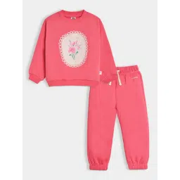 miarcus Mi Arcus Girls Pink Cotton Printed Sweatshirt-picture-27