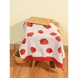 MiArcus Pink Cotton 400 GSM Knitted Baby Blanket-picture-36