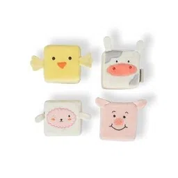 miarcus Set of 4 Animal Face Activity Soft Cube Toys-picture-28