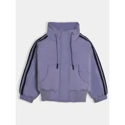 MiArcus Unisex Lavender Solid Full Sleeves Jacket image 1