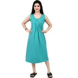 MIAVII CREATION Women Floral Printed Midi Regular Nightdress-picture-37