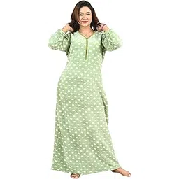 miavii Creation Women's Warm Woolen Nighty for Winters-picture-47