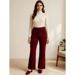 Miaz Lifestyle Women Knitted Palazzos-picture-15