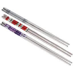 micashu Eating, Chewing, Decorative, Training Stainless Steel Vietnamese, Korean, Chinese, Japanese Chopstick-picture-13