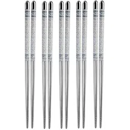 micashu Eating, Training, Decorative, Cooking, Chewing Stainless Steel Chinese, Korean Chopstick-picture-18