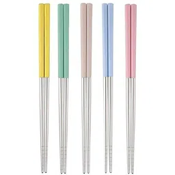 micashu Eating, Training, Decorative, Cooking, Chewing Stainless Steel, Plastic Chinese Chopstick-picture-19