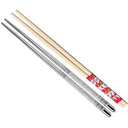 micashu Eating, Training, Decorative, Cooking, Chewing Wooden, Steel Chinese, Japanese, Korean, Vietnamese Chopstick-picture-10