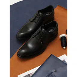 MICHAEL ANGELO Men Solid Textured Formal Derbys-picture-17