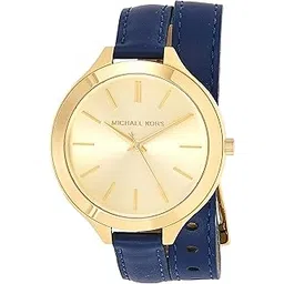 michael kors Silicone Analog Black Dial Blue Strap Men's Watch-Mk8325-picture-3