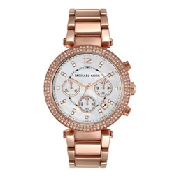 Michael Kors Women Rose Gold Analogue Watch-picture-40