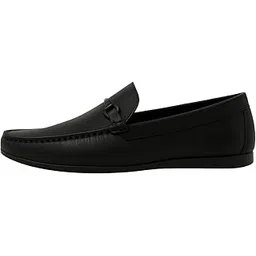 micheal feraas Luxurious Plus Size Leather Loafers | Premium Horsebit Black Loafer for Men-picture-34