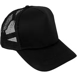 michelangelo Black Mesh Baseball Cap Trucker Hat Half net Plain Curved Visor Hat Black Baseball Caps for Man and Woman/Snapback Cap/Hiphop and Baseball-picture-21