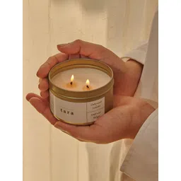 Michri Gold-Toned Sama Scented Soy Jar Candle-picture-12