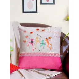 Mid July Home Grey & Pink Geometric Velvet Square Cushion Covers-picture-27