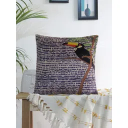 Mid July Home Tie-Dye Inspired Black & Blue Single Square Cushion Cover-picture-35