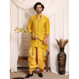 MIDAV Men Floral Printed Block Print Festive Straight Kurta-picture-25