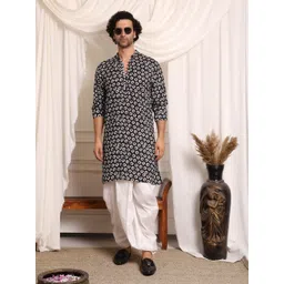 MIDAV Men Geometric Printed Festive Straight Kurta-picture-37