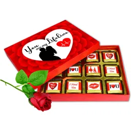 midiron Valentine Chocolate Gift Pack for Girlfriend, Wife, Boyfriend, Husband, Lovers Paper Gift Box-picture-10