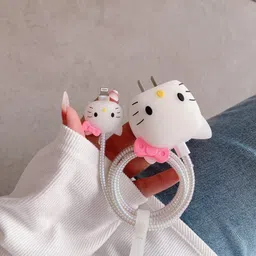 Midos Silicone Press Stud Headphone Case For iPhone Charger 18w / 20w Case image 2