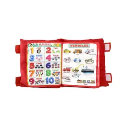 Mihar Essentials Creation Kids Learning Book Pillow - Red-image-3