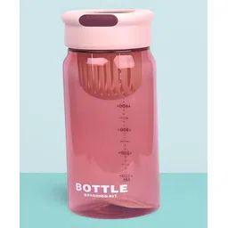 Mihar Essentials Fruit Infuser Sipper Water Bottle Pink - 650 ml-image-41