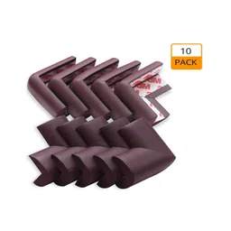 Mihar Essentials  L Shape Corner Edge Guard Pack of 10 - Brown-image-47