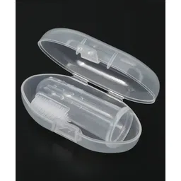 MIHAR ESSENTIALS Mihar Silicone Figure Brush With Case - White-image-1