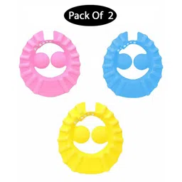 Mihar Essentials Silicone Crown Shape Baby Shower Cap Pack Of 2 -COLOR MAY VARY-image-29