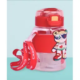 Mihar Essentials Silicone Printed Straw Sipper Red - 480 ml-image-39