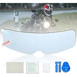 MIKANIX Bike Helmet Visor Anti Fog | Anti Rain Film Screen Guard Tempered for Clear Visibility During Foggy & Rainy Days-picture-12