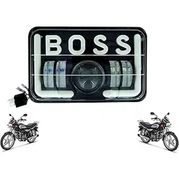 MIKANIX BOSS Style LED Headlight Hi/Low Beam With DRL Light 4000LM For Hero Splendor Plus, Splendor Pro, Splendor-picture-44