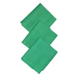 MIKONIKO Cotton Solid Handkerchief for Men and Boys 3 Pack Dark Green ["Dark Green"] Handkerchief-picture-12