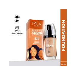 MILA BEAUTE Built To Cover Foundation SPF 20 With Hyaluronic Acid - 30 ml - Neutral Wheat-picture-13