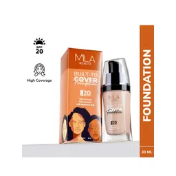 MILA BEAUTE Built To Cover Foundation SPF 20 With Hyaluronic Acid - 30 ml - Pink Ivory-picture-10