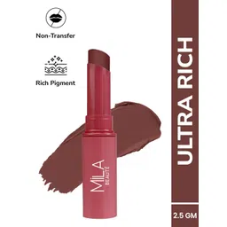MILA BEAUTE Ultra Rich Transfer Proof Lipstick With Aloe Vera - Mauve Crush 03-picture-40