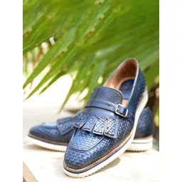 MILLE DOLLARI Men Leather Formal Monk Shoes-picture-19