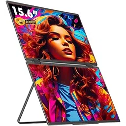 Millennium TECHNOLOGY 15.6" Tri-Screen Portable Foldable Dual Monitor with Single Wire | Triple Monitor Compatible with Windows & MAC OS (M1,M2,M3 & M4) | Laptop Screen Extender (15.6 Inch)-image-36