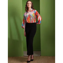 MILOST Print Ethnic Satin Top-picture-22