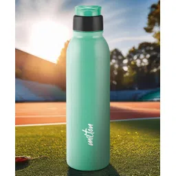 Milton Caper 1000 Stainless Steel Water Bottle 870 ml, Single Walled, ISI Certified I Leak Proof Lid, Rust Proof I for School, Office, Gym I Mint Green-picture-31