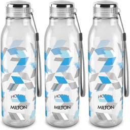 milton Helix 1000 Pet Water Bottle, Set of 3, 1 Litre Each, Blue 1000 ml Bottle-picture-23