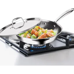 milton Pro Cook Triply Stainless Steel Fry Pan with Lid Fry Pan 20 cm diameter with Lid 1.2 L capacity-picture-14