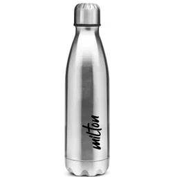 MILTON Shine 1000 Stainless Steel Water Bottle 900 ml, Single Walled, ISI Certified I Leak Proof Lid, Rust Proof I For School, Office, Gym I Silver-picture-33