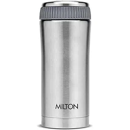 Milton Optima 420 Thermosteel Hot and Cold Flask, 420 ml, Silver | ISI Certified | Vacuum Insulated | Rust Proof | Leak Proof | Tea | Coffee | Juice-picture-10