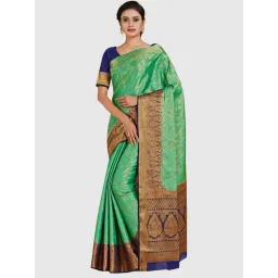Mimosa Green Woven Sarees With Blouse-picture-47