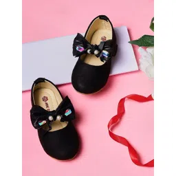 Minesole Girls Embellished Party Bows Flats-picture-39