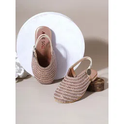 Minesole Girls Mules Western - Embellished-picture-16